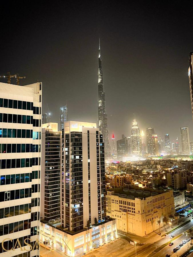 Stunning Std Flat In Dt, With Burj Khalifa View . Villa Dubái Exterior foto